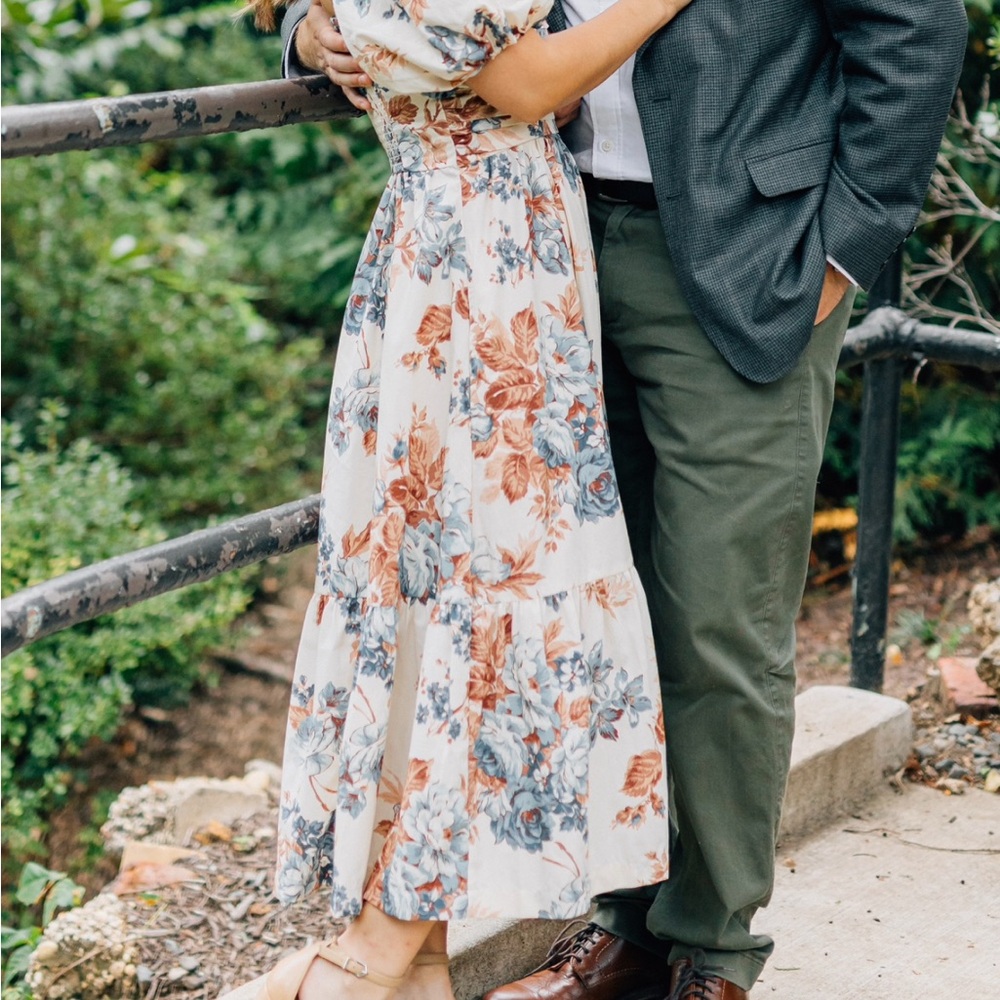 Abercrombie & Fitch Emerson Floral Puff Sleeve Dress